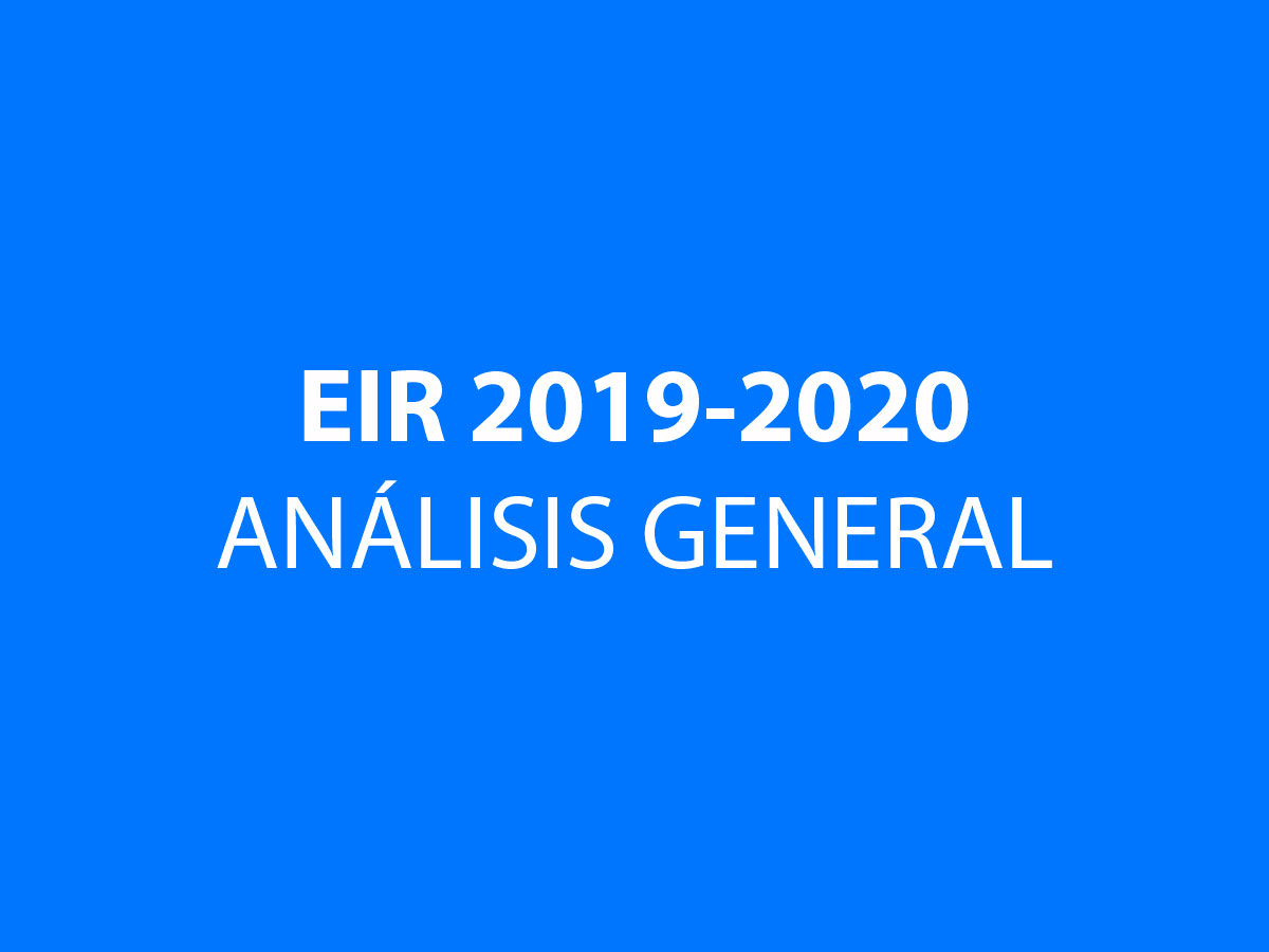 Análisis general del EIR 2019-2020